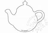 Teapot Printable Shape Craft Mothers sketch template