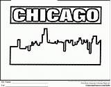 Chicago Coloring Pages Crafts Usa Sheets Display Party Kids Color Ginormasource sketch template