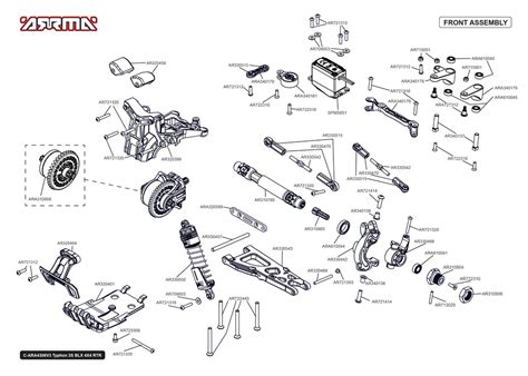 arrma typhon  parts diagram