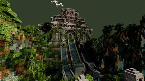 voxel minecraft jungle temple  model  calibobdoodles atcallumk