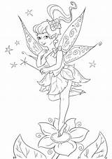 Coloring Fairy Flower Pages Wand Magic Getcolorings Classy sketch template