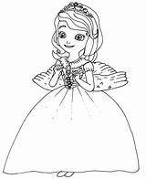 Sofia Princess Coloring Pages First Getdrawings sketch template