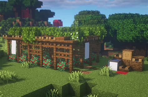 sweet berry farm perfect  survival minecraftbuilds