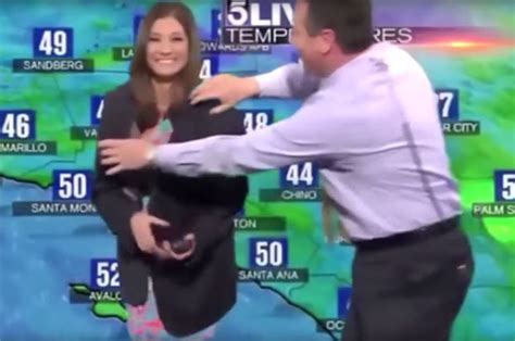 Tv Weather Girl Embarrassed By See Through Dress Wardrobe