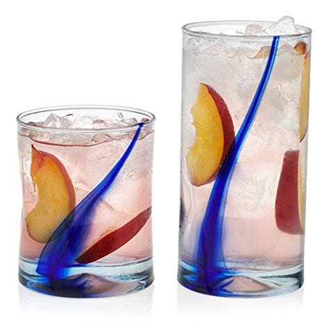 Libbey Blue Ribbon Impressions Glass Drinkware Combination