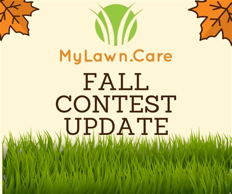 fall contest update  mylawncare