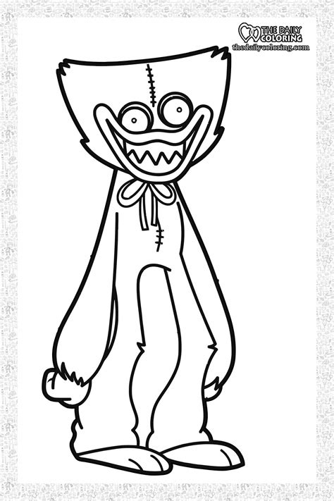 huggy wuggy coloring pages  daily coloring