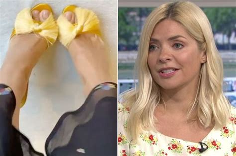 holly willoughby swarmed with foot fetish requests as she shows off
