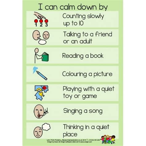 i can calm down poster set of 5 incentive plus