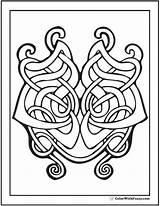 Celtic Coloring Pages Harp Knot Irish Scottish Knots Drawing Printable Designs Getdrawings Color Getcolorings Colorwithfuzzy Gaelic Print sketch template