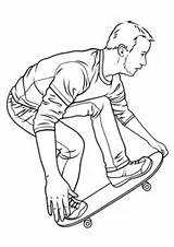 Skateboard Coloring Skateboarding Pages Hawk Drawing Printable Board Tony Ramp Color Print Colorings Drawings Paper Categories sketch template