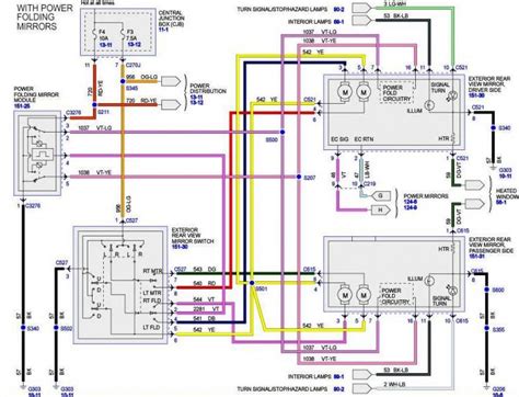 ford power mirror switch wiring diagram