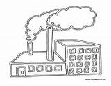 Factory Coloring Smoke Community Buildings Pages Building Stacks sketch template