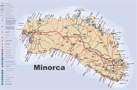 cala blanca menorca map