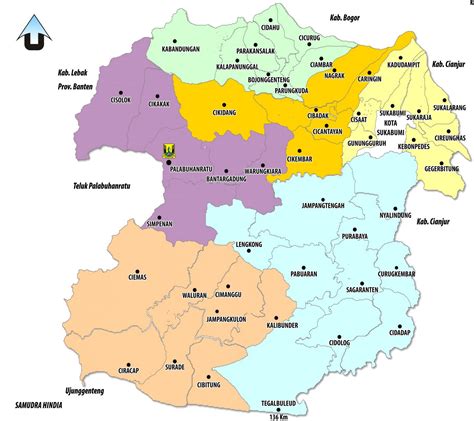 peta kota peta kabupaten sukabumi