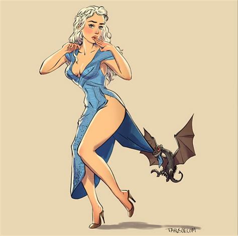 what the characters of game of thrones would look like if they were sexy pin ups metro news
