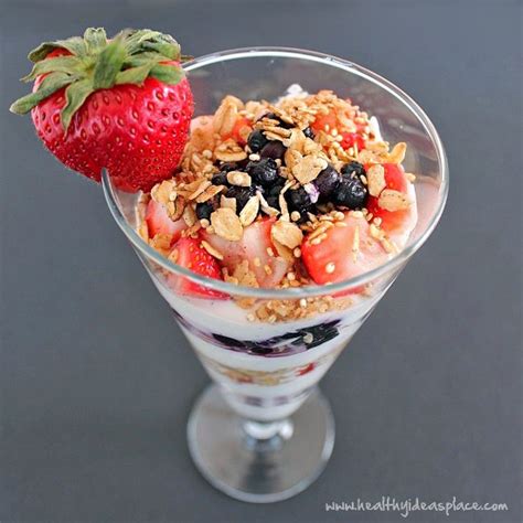 triple berry greek yogurt parfait healthy ideas place