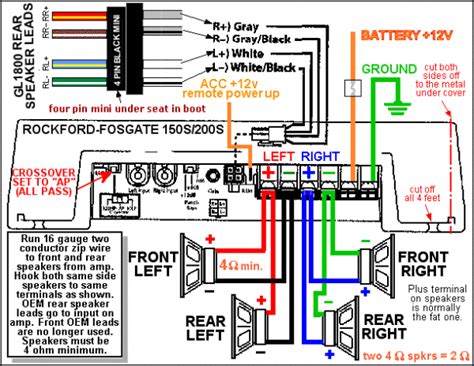 boat amplifier wiring diagram