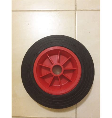 cm solid rubber wheel plastic centre mm bore  reflex trolleys