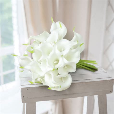 stems  white poly foam calla lilies efavormartcom