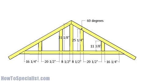 10x10 Gable Shed Roof Plans Howtospecialist How To