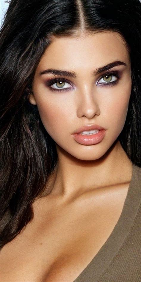 Adriana Lima Madison Beer Brunette Beauty Most Beautiful Eyes