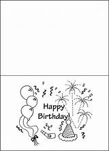 Birthday Cards Printable Happy Coloring Color Card Printablee Template Via sketch template