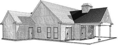 bed cottage  vaulted porch hh architectural designs house plans