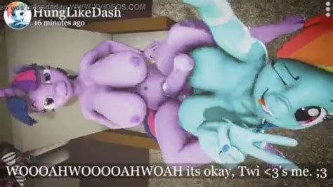 rainbow dash back on snapchat again mlp futa animation looped with sound