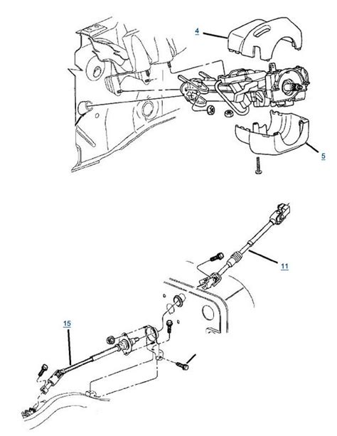 jeep wrangler steering column diagram