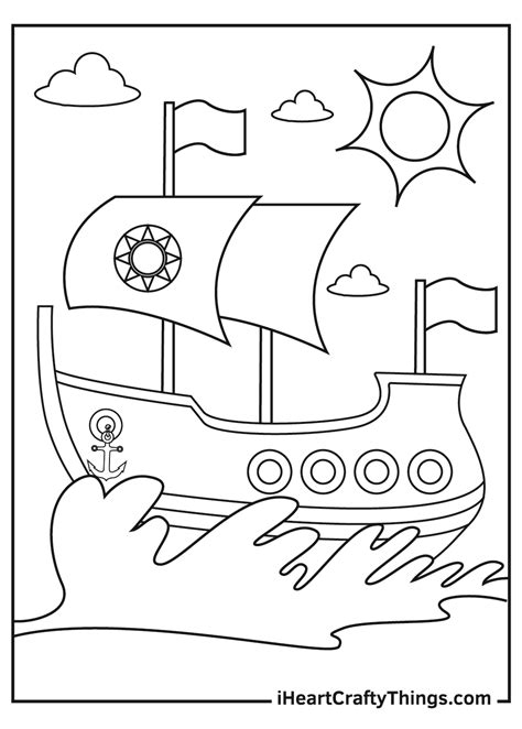 ships  boats coloring pages updated