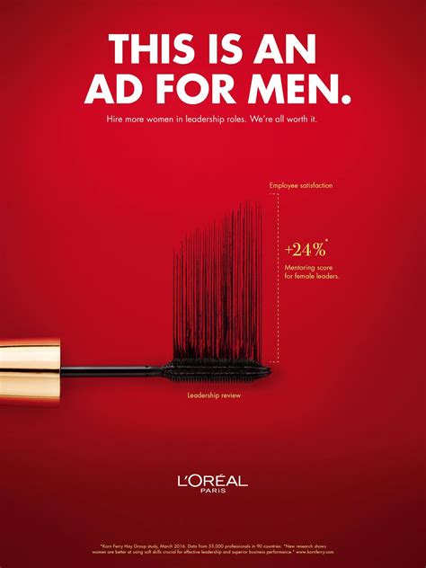 loreals ad  men campaign shares  hiring female leaders  worth  marketing interactive