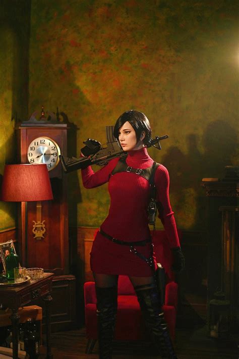 amazing cosplay on twitter ada wong [ resident evil ] model ksana