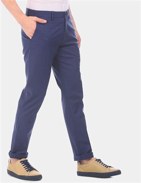 buy  polo assn mid rise check casual trousers nnnowcom