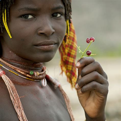 mucubal tribe girl angola mucubal like to eat this kind … flickr