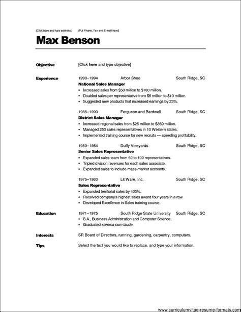 resume format  experienced  professionals