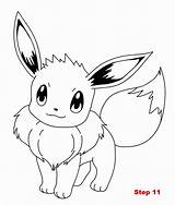 Pokemon Eevee Coloring Pikachu Pages Dibujo Choose Board Cute sketch template