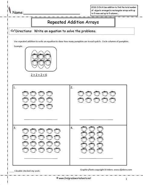 pumpkins repeated addition worksheet repeated addition worksheets