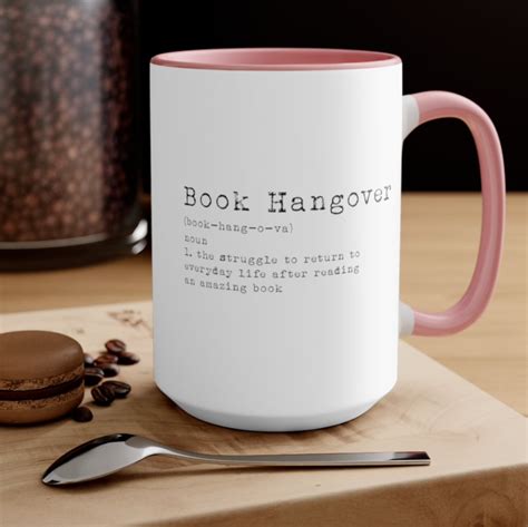 book hangover color coffee mug book lover mug reading mug etsy book
