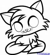 Anime Cat Coloring Pages Color Kitten Getcolorings Printable sketch template