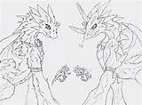 Couple Dragon Coloring Furry Deviantart Template Pages sketch template