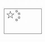 China Coloring Coloringcrew Asia Flags sketch template