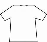 Shirt Blank Template Colouring Coloring Pages Clipart sketch template