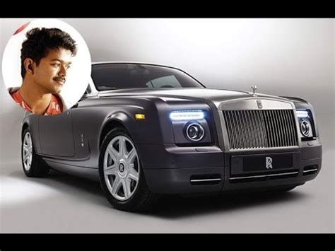 actor vijays rolls royce car spotted  chennai roads