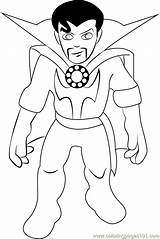 Strange Coloring Dr Pages Doctor Printable Smiling Cartoon Super Squad Hero Show Popular Categories Marvel Coloringpages101 sketch template