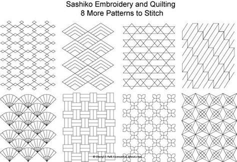 patterns  resources  create sashiko japanese embroidery
