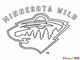 Wild Minnesota Draw Hockey Logos Nhl Drawing Drawdoo Tutorials sketch template