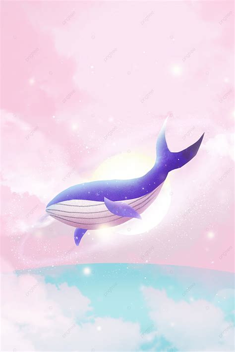 World Ocean Day Whale Pink Dream Background Wallpaper Image For Free