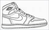 Jordan Drawing Shoe Air Coloring Basketball Drawings Paintingvalley sketch template
