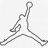 Jumpman Colorare Jordans Dibujos Logotipos Freepng Bulls Vectorified Sketch 1000 sketch template